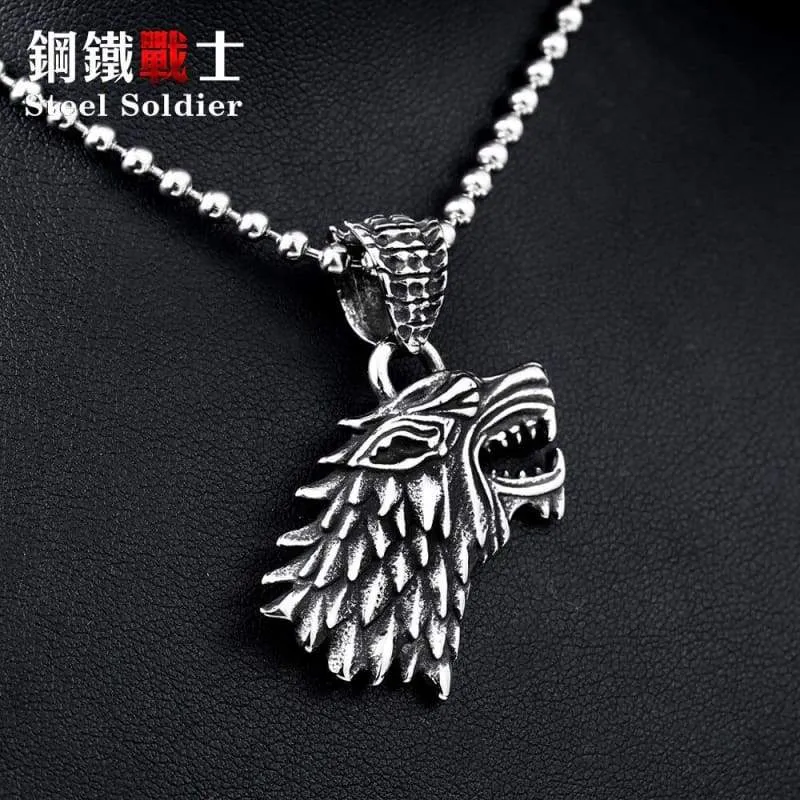 Steel soldier the game of throne stainless steel men pendant fashion high quality unique jewelry