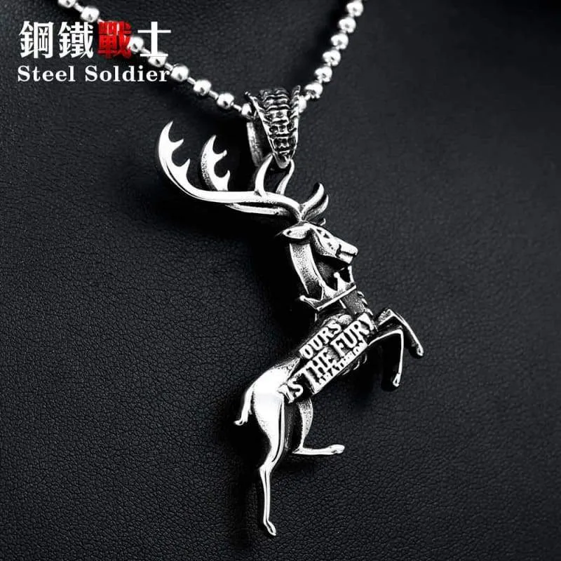 Steel soldier the game of throne stainless steel men pendant fashion high quality unique jewelry