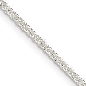 Sterling Silver 1.6mm Round Spiga Chain Necklace