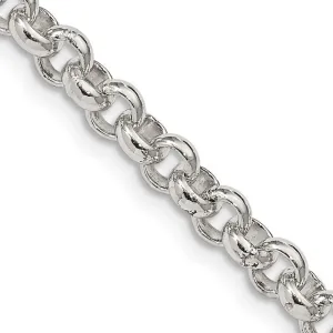 Sterling Silver 5mm Rolo Chain Necklace