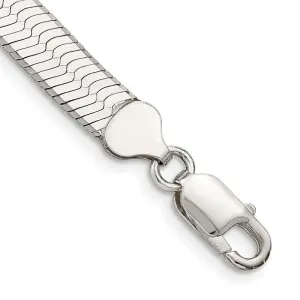 Sterling Silver 8mm Magic Herringbone Chain Bracelet