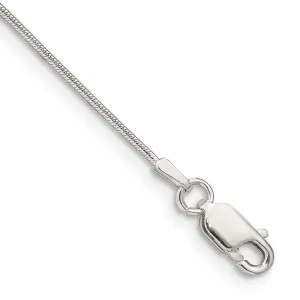 Sterling Silver .8mm Snake Chain Bracelet