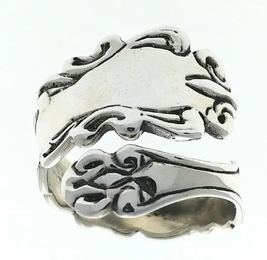 Sterling Silver Adjustable Spoon Ring