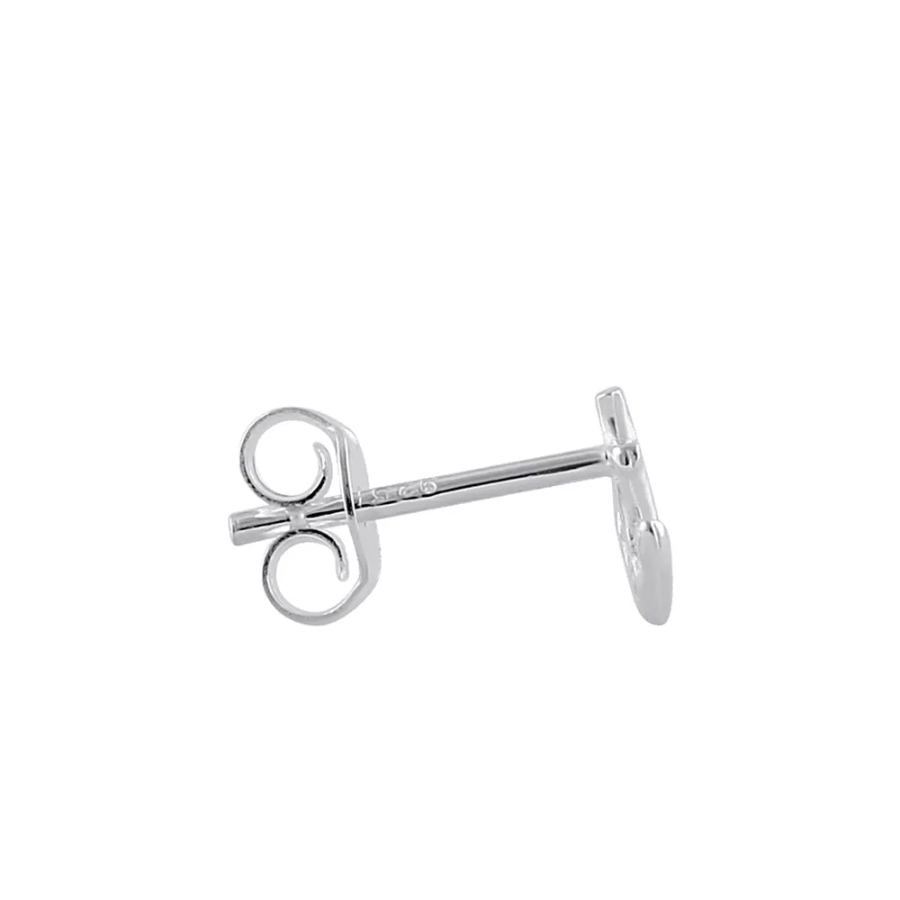 Sterling Silver Anchor Earrings