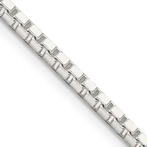 Sterling Silver Polish 2.50-mm Solid Box Chain