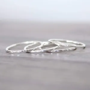 Thin Silver Stacker Ring