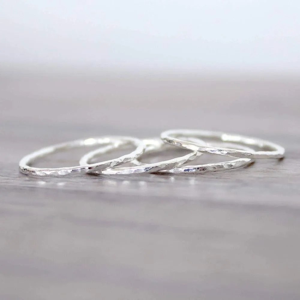 Thin Silver Stacker Ring