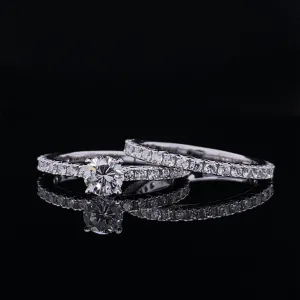 Timeless Love Diamond Engagement Bridal Wedding Set