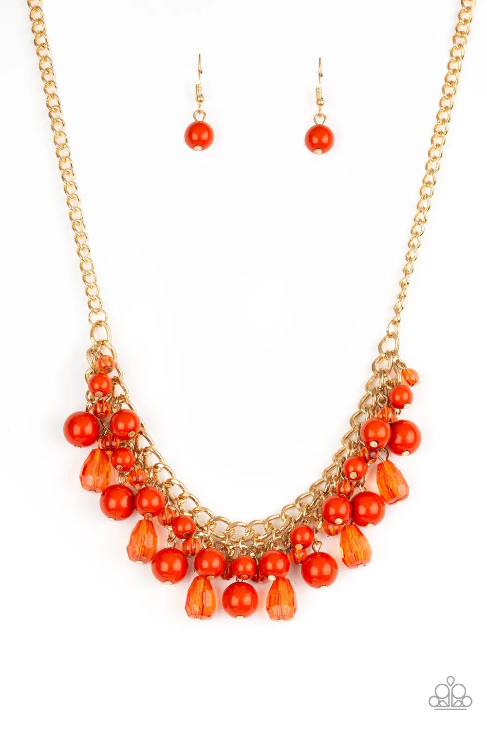 Tour de Trendsetter - Orange Paparazzi Necklace