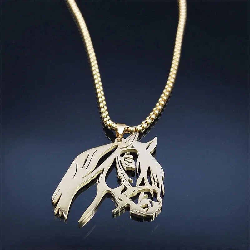 Unique Horse Head Necklace