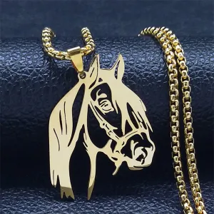 Unique Horse Head Necklace