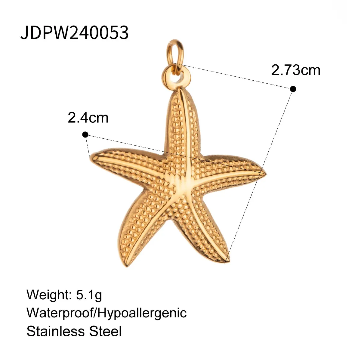 VAIGE Stainless Steel Conch Sea Shell and Starfish Charm for DIY Jewelry Making - Handmade Pendant for Unique Necklaces