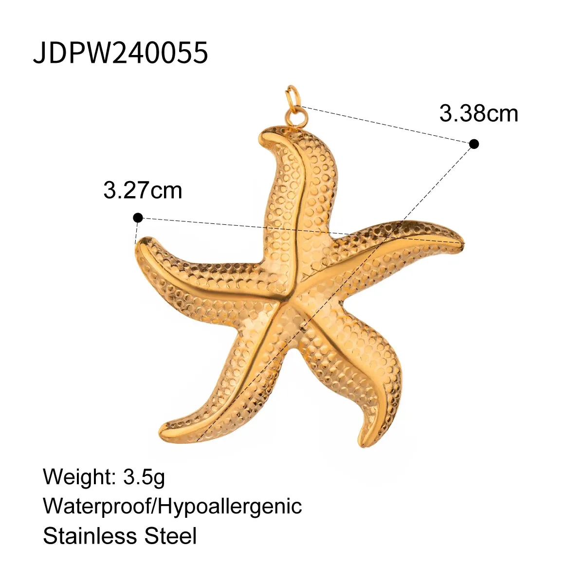 VAIGE Stainless Steel Conch Sea Shell and Starfish Charm for DIY Jewelry Making - Handmade Pendant for Unique Necklaces