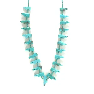 Verna Kushana Turquoise Bear Fetish Necklace