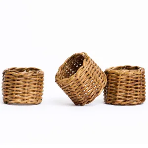 Wicker Napkins Rings (Set of 4)