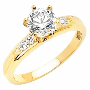 Yellow Gold 1 1/10ct TGW Round-cut Diamonet